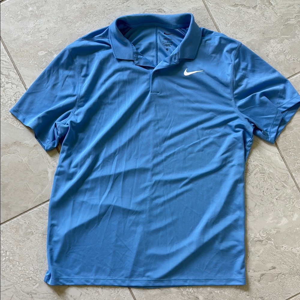 Nike Blue Performance Polo Shirt